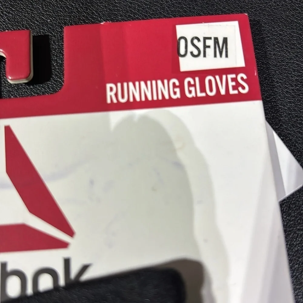 Reebok Running Gloves,tech touch,reflective, grip palm OSFM